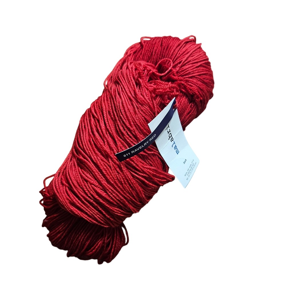 Malabrigo Sock Yarn 611 Ravelry Red 100% Superwash Merino Wool 440 Yards NWT